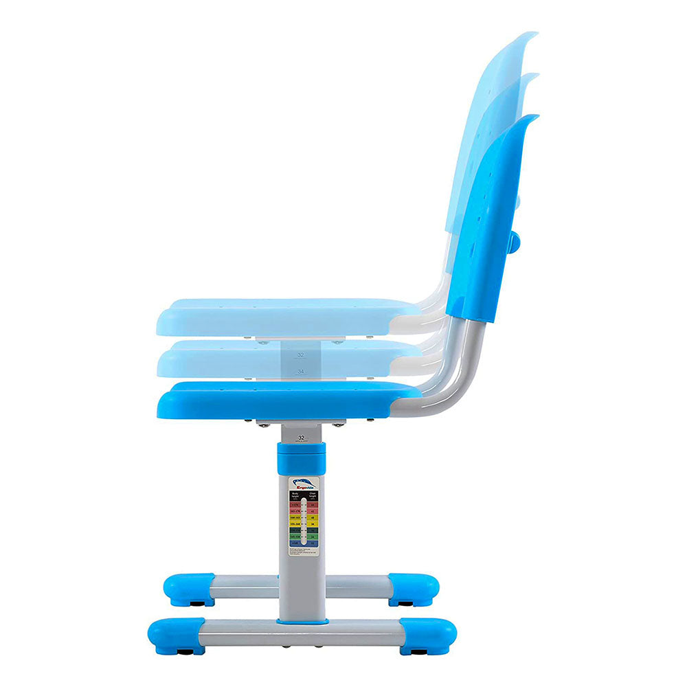 Height-adjustable, multifunctional, children's desk-blue-3