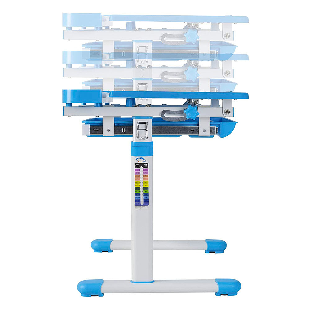 Height-adjustable, multifunctional, children's desk-blue-4